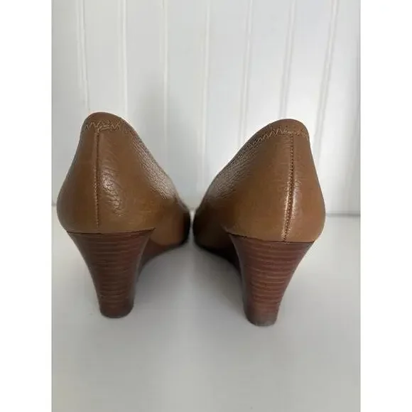 Tory Burch Brown Sally Wedges - Size 7.5 - Picture 4 of 5